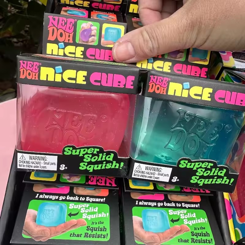 NeeDoh Nice Cube Squish Toy, м – обзор и цена Fidget Cube Original